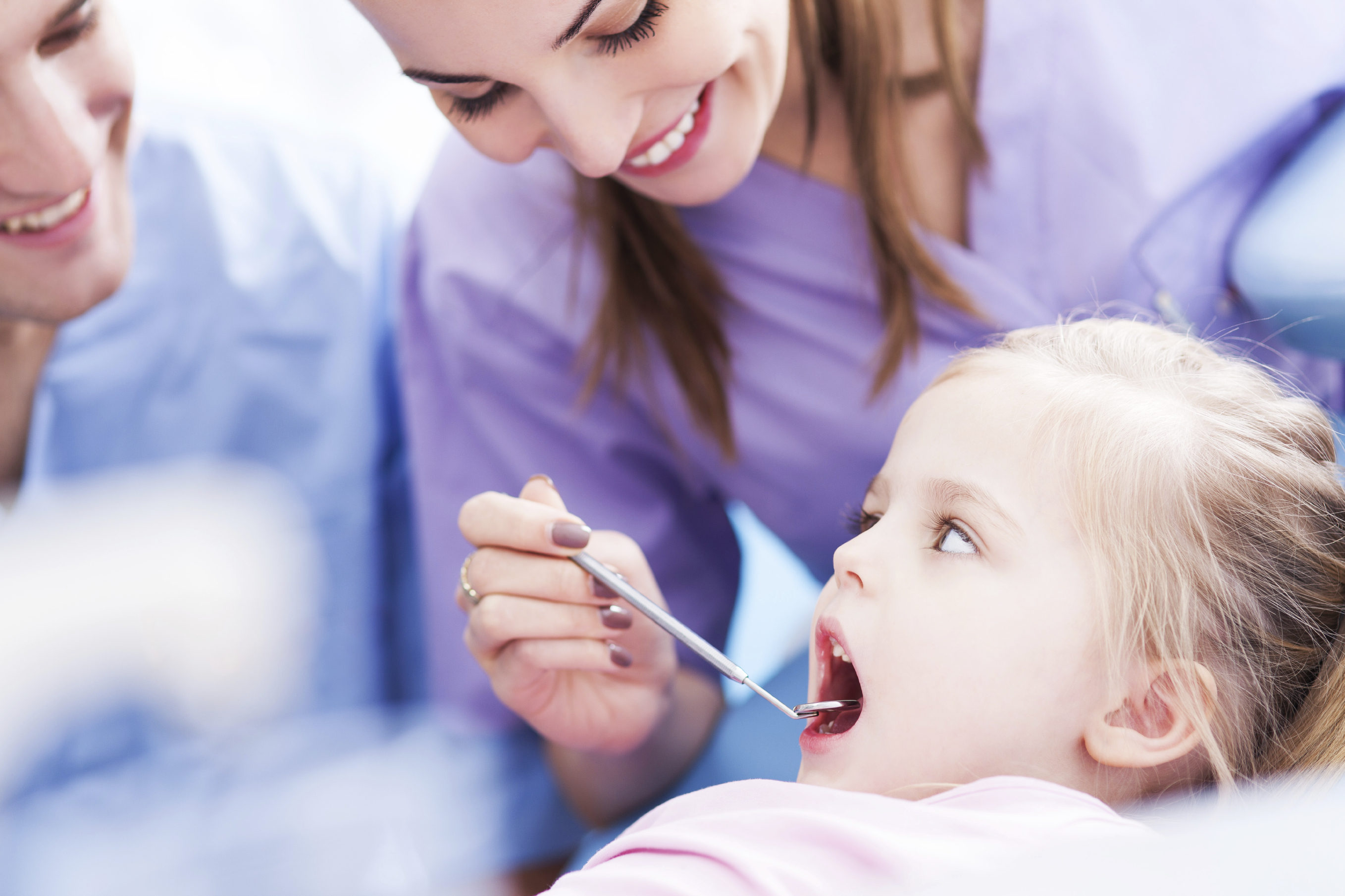 Child at dental chair
