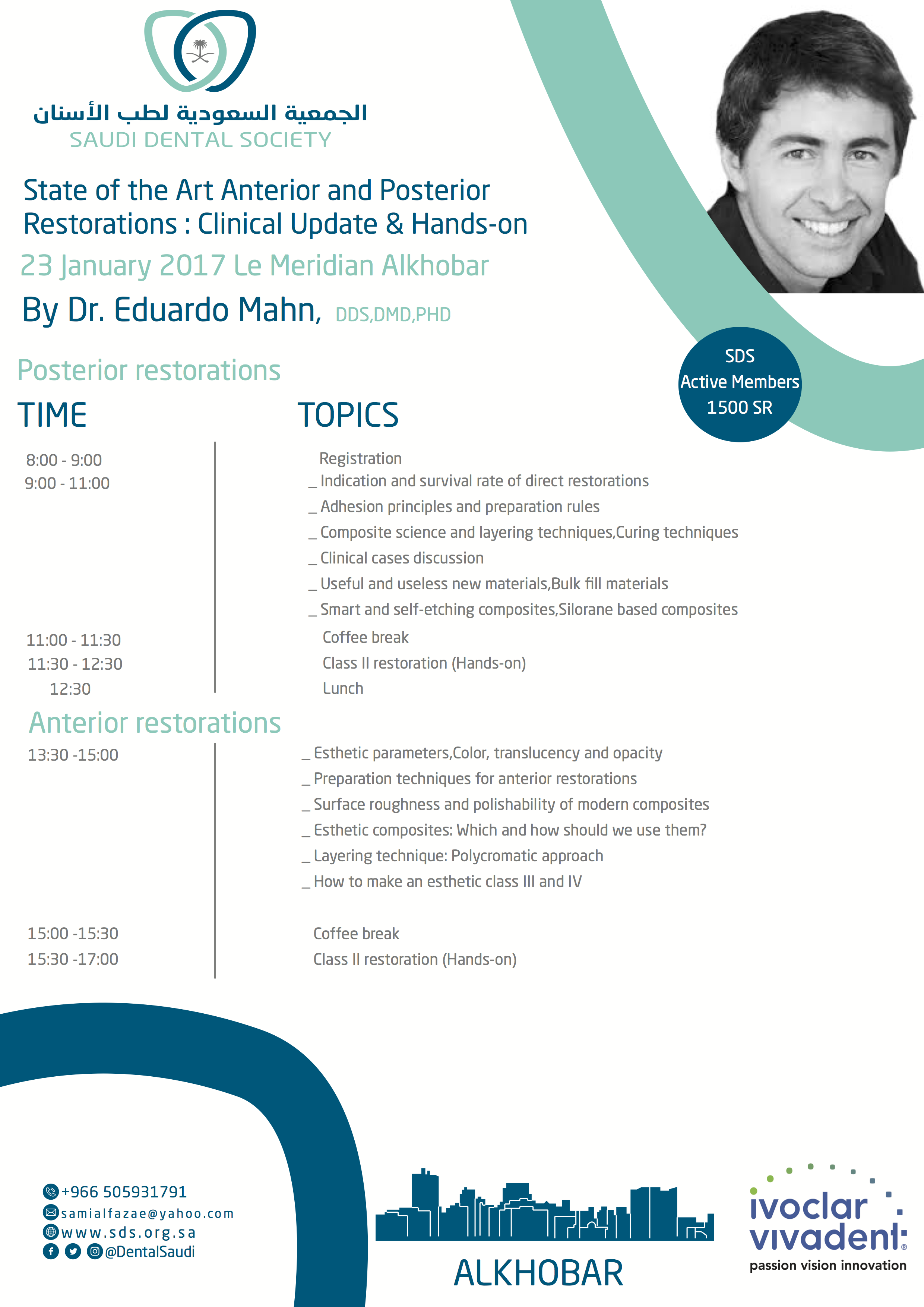 State of the Art Anterior and Posterior Restorations : Clinical Update & Hands-on