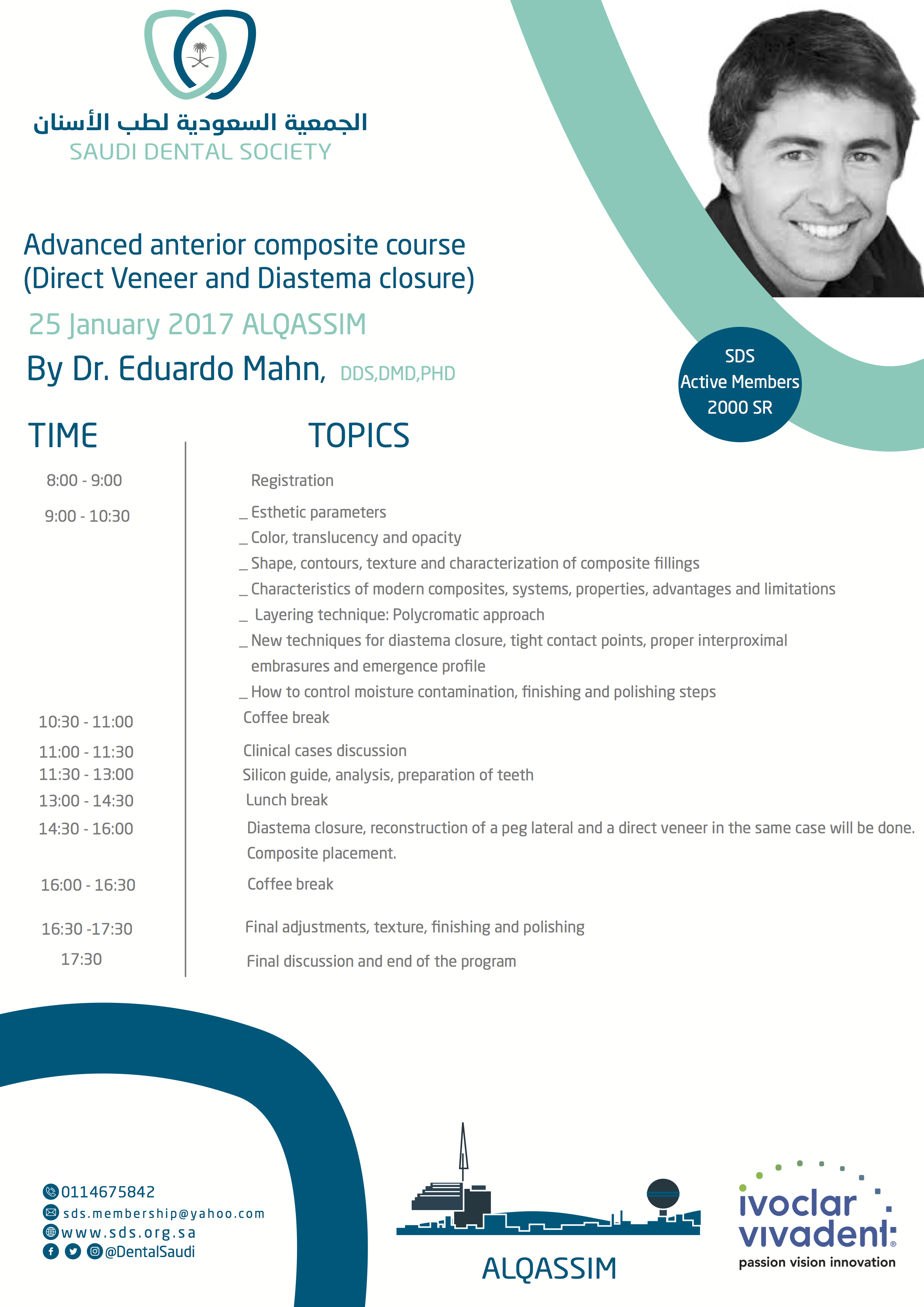 Advanced anterior composite course (Direct Veneer and Diastema closure)