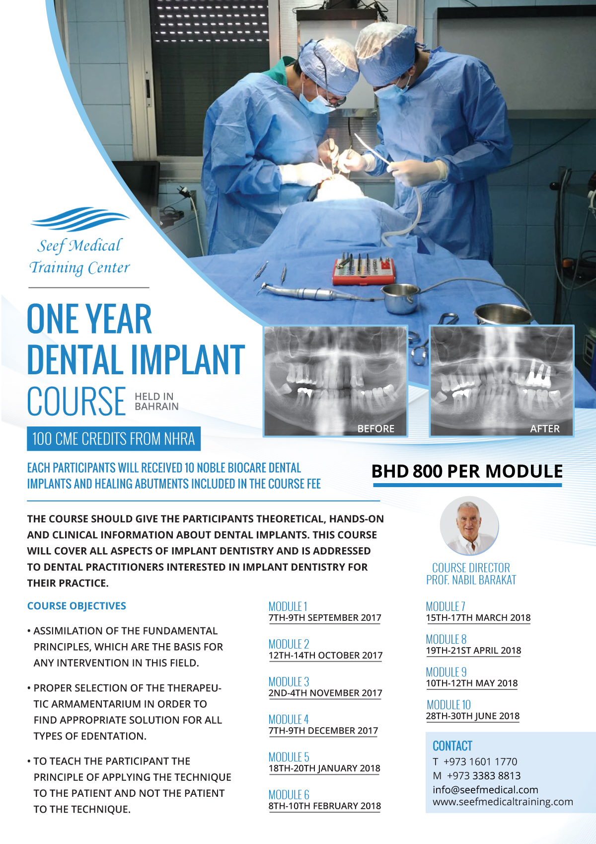 A One Year Program in Dental Implants