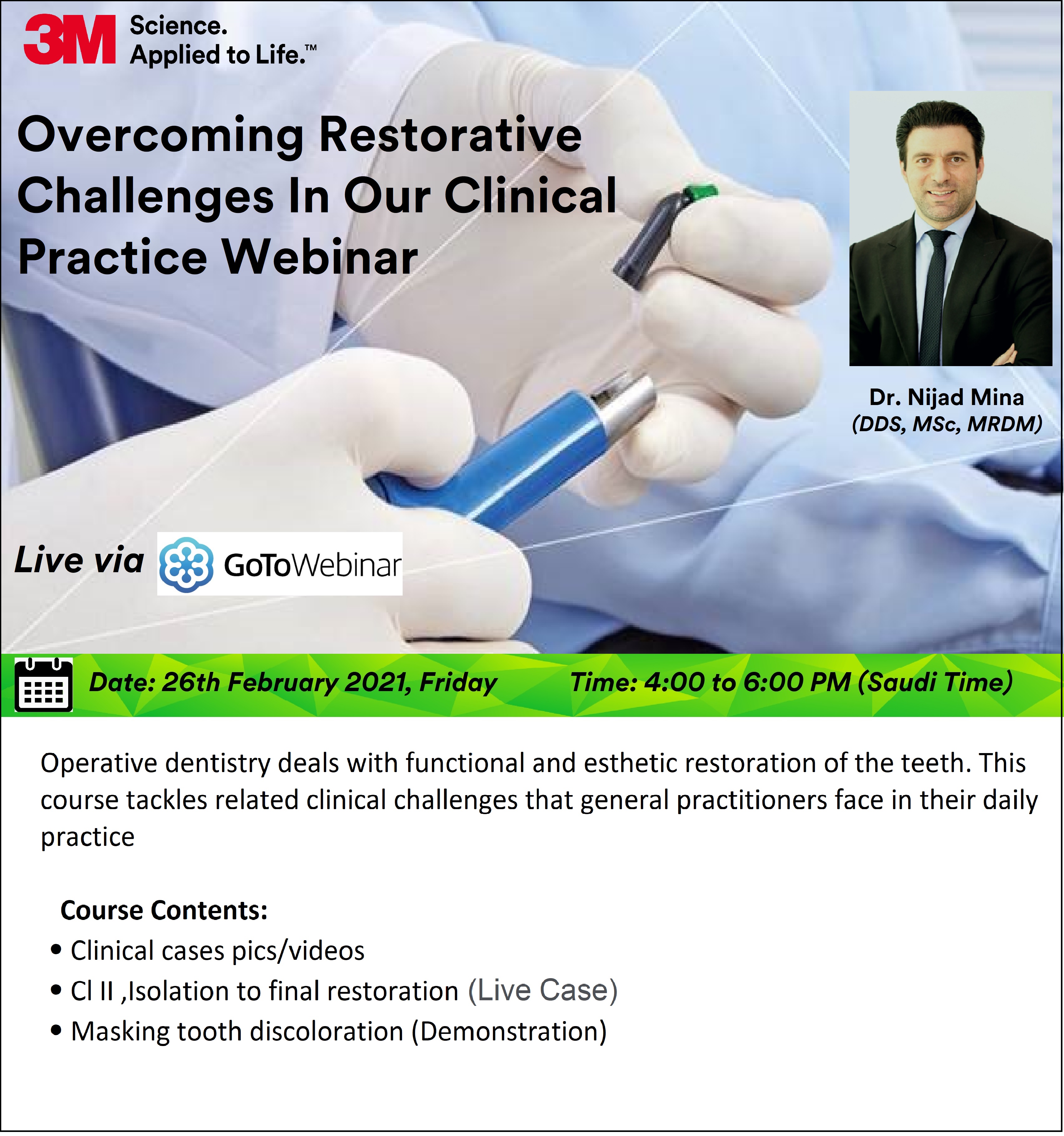 Overcoming Restorative Challenges In Our Clinical Practice Webinar